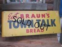 Vintage TOWN TALK BREAD Store Display Sign (PJ533) 