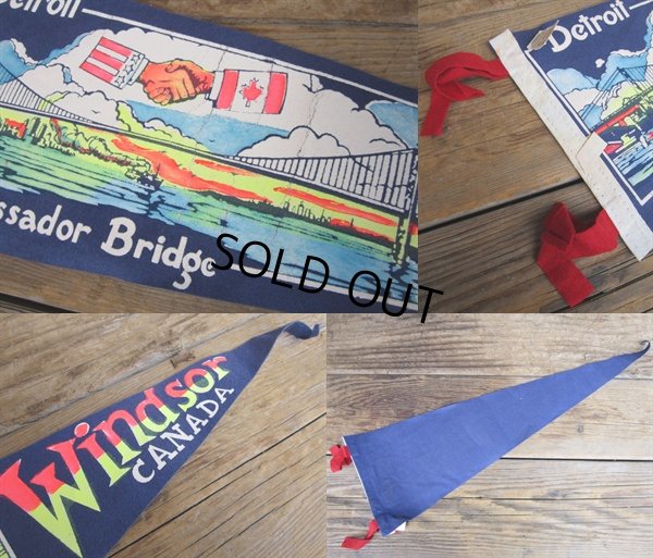 画像2: Vintage Souvenir Pennant / DAB (AC268)