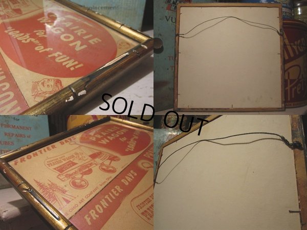 画像3: Vintage Prairie Wagon Advertising Cardbord Sign (PJ562) 