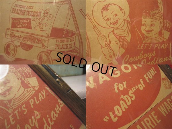 画像2: Vintage Prairie Wagon Advertising Cardbord Sign (PJ562) 