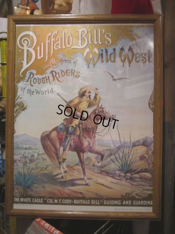 画像1: Vintage Buffalo Bill's Poster Flame (PJ564) 