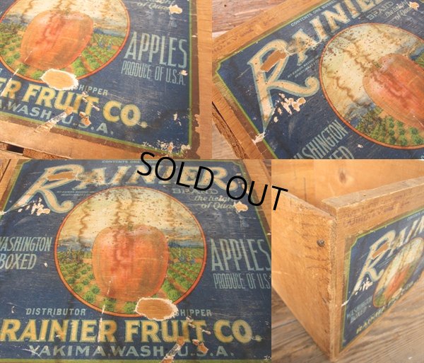 画像3: Vintage Wood PAINER　Fruit Crate Box (PJ588) 