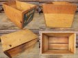 画像2: Vintage Wood TROUT Fruit Crate Box (PJ590)  (2)