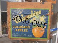 Vintage Wood Colombine  Fruit Crate Box (PJ589) 
