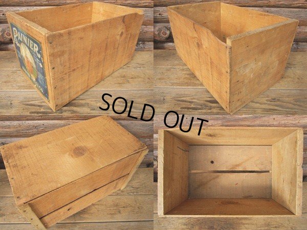 画像2: Vintage Wood PAINER　Fruit Crate Box (PJ588) 