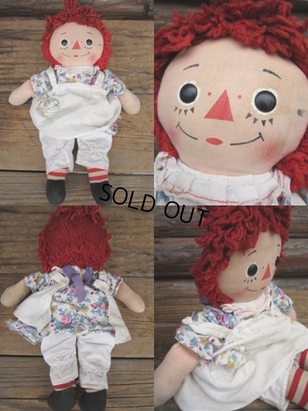 画像2: Vintage Raggedy Anne Rug Doll 31cm (PJ596)