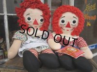 Vintage Raggedy Anne&Andy / Rug Doll Set #A (PJ598)