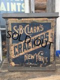 Vintage SB Clark's Crackers Tin Can (PJ624)