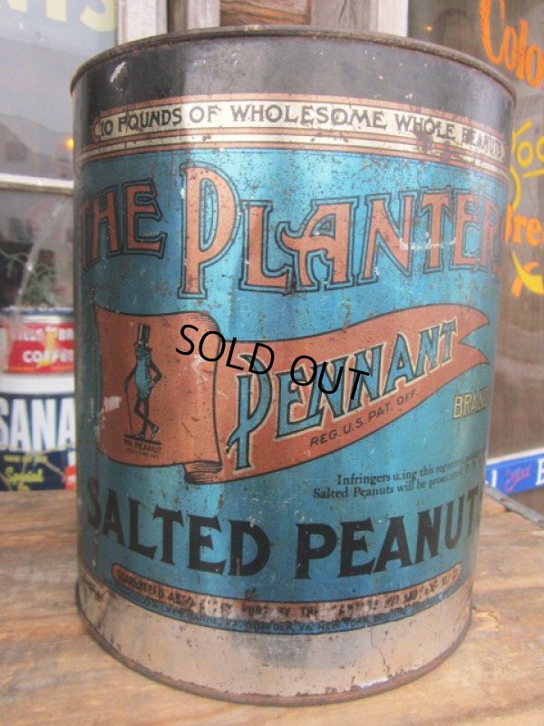 画像1: Vintage Planters Nuts Can / Pennant ver (PJ642)