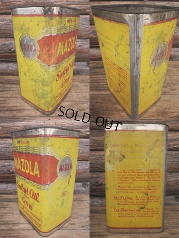 画像2: Vintage MAZOLA Salad Oil Can (PJ641)