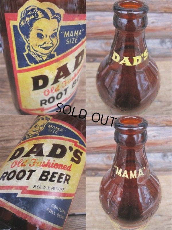 画像3: Vintage DAD'S Old Fashioned ROOT BEER Bottle MAMA (PJ643)