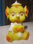 画像1: Vintage Rubber Doll Yellow Elephant (PJ647) (1)