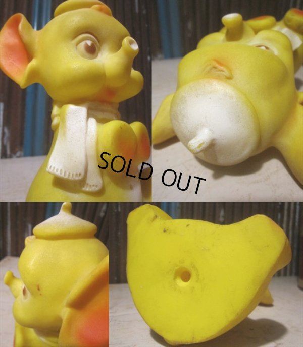 画像3: Vintage Rubber Doll Yellow Elephant (PJ647)