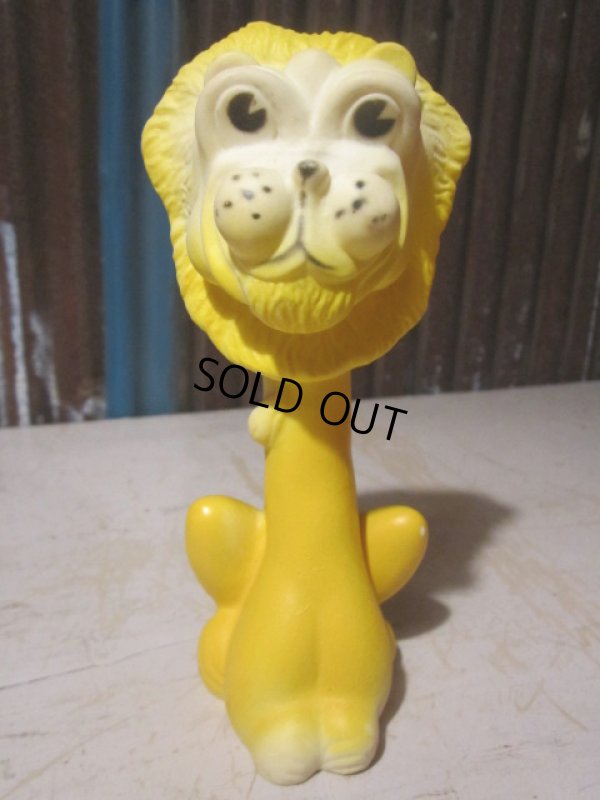 画像1: Vintage Rubber Doll Long Neck Lion (PJ658)