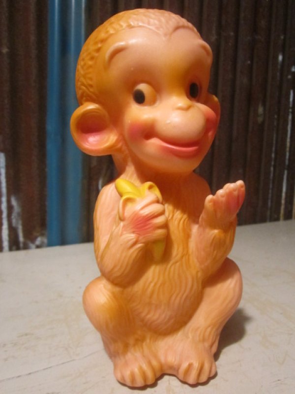 画像1: Vintage Doll Banana Monkey (PJ657)