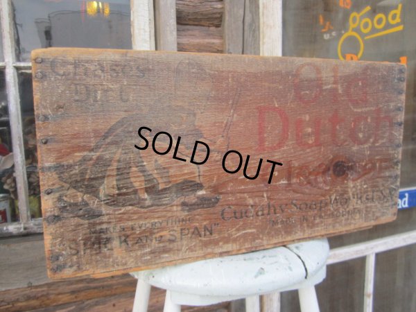 画像1: Vintage Wood Box Old Dutch Cleanser (PJ673) 