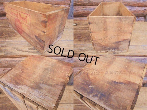 画像2: Vintage Wood Box Corned Beef (PJ675) 