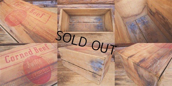 画像3: Vintage Wood Box Corned Beef (PJ675) 