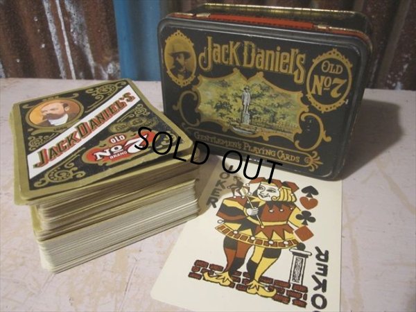 画像1: Vintage Jack Daniel's Playing Cards W/Tin Case (PJ679)