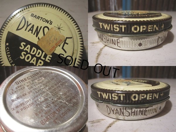 画像3: Vintage Tin Can / Dyan Shine Saccle Soap (PJ677)