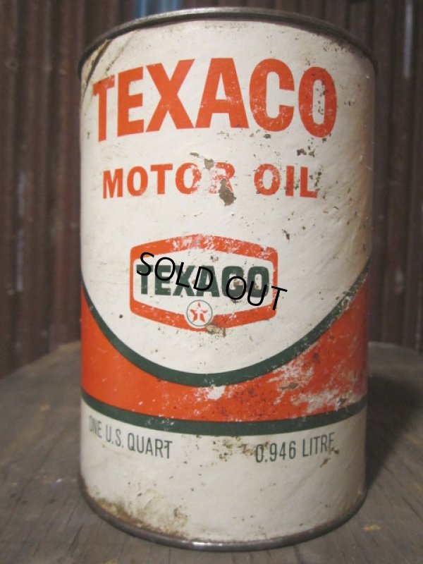 画像1: SALE Vintage Texaco Quart Can Motor Gas/Oil (PJ699) 