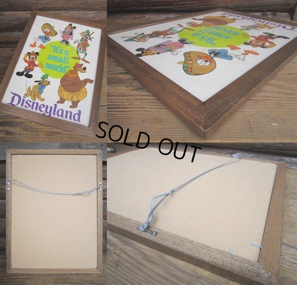 画像2: Vintage Disney It'a Small World Poster W/Frame (PJ712)