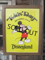Vintage Disney Kid's Day Poster W/Frame (PJ713)