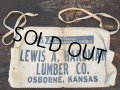 Vintage Carpenter Nail Apron / LEWIS A. HARDMAN LUMBER (PJ730)
