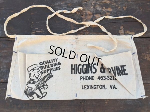 画像1: Vintage Carpenter Nail Apron / HIGGINS & IRVINE (PJ725)