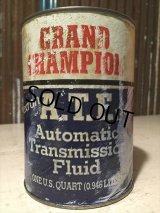 SALE Vintage Grand Champion Quart Can Motor Gas/Oil (PJ766) 