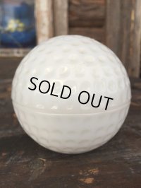 Vintage Milk Glass Case/  GolfBall  (PJ813)