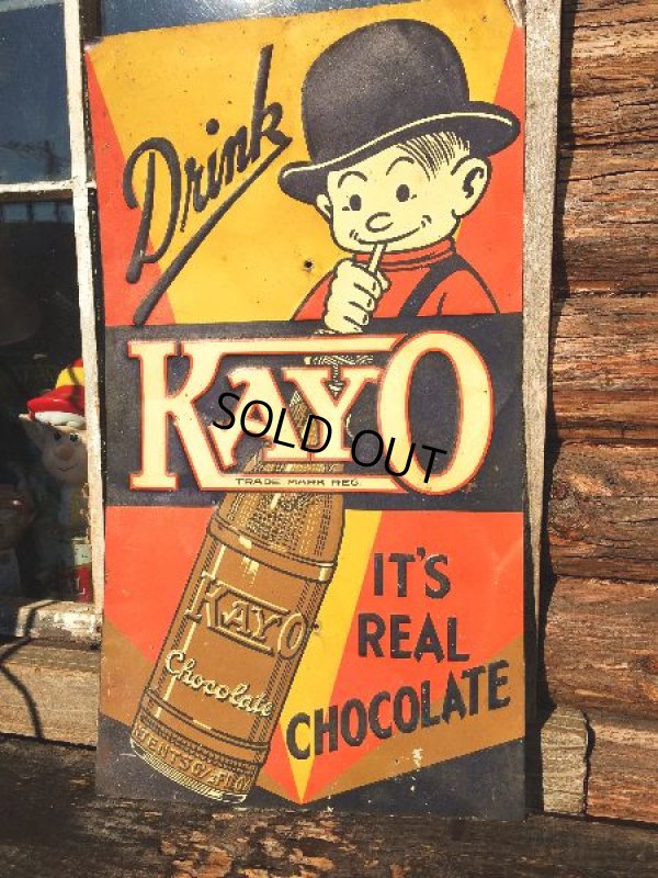 画像1: 30s Kayo Chocolate Soda Sign (PJ848) 