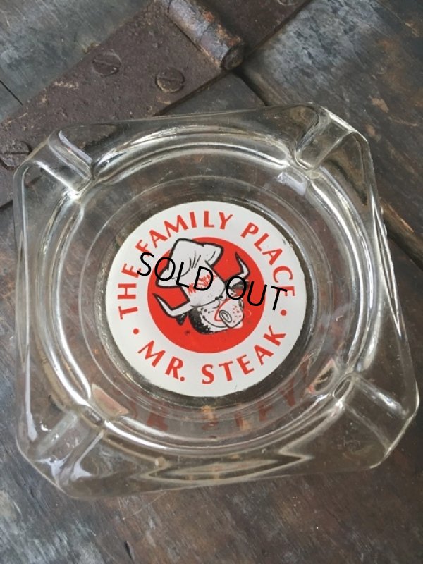 画像1: Vintage Restaurant Ashtray MR.STEAK (PJ861) 