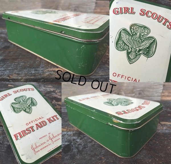 画像3: Vintage Johnson&Johnson GIRL SCOUTS First AID Kit Can (PJ882)