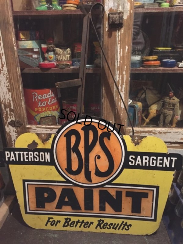 画像1: 20s Vintage BPS Paint Sign (PJ885) 