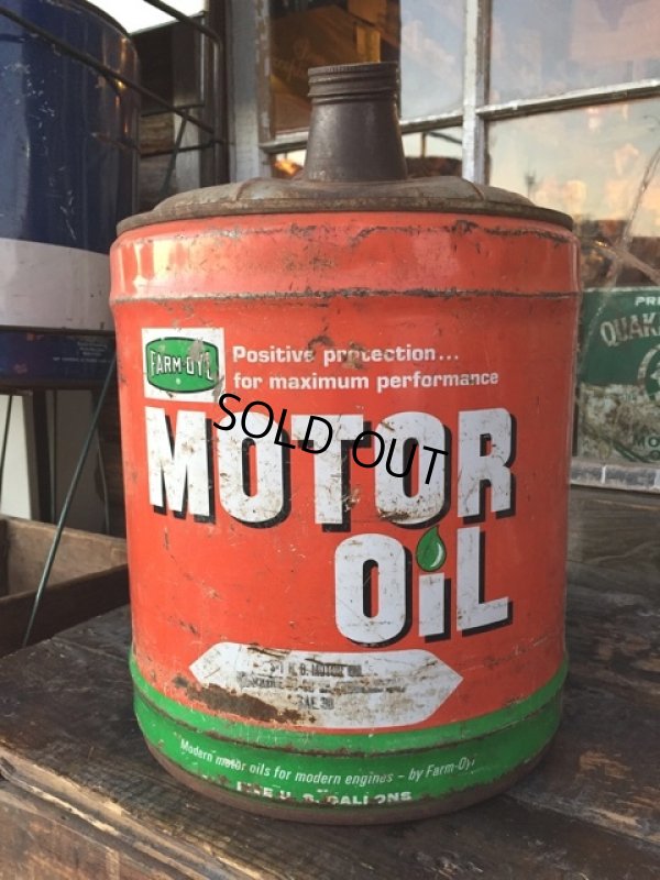 画像1: Vintage Farm Oyl 5GL Motor Oil Can (PJ923) 