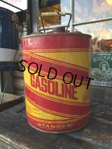 Vintage GASOLINE 5GL Motor Gas/Oil (PJ930) 