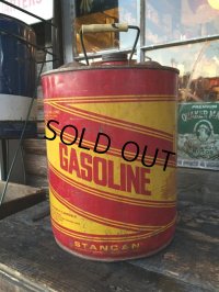 Vintage GASOLINE 5GL Motor Gas/Oil (PJ930) 