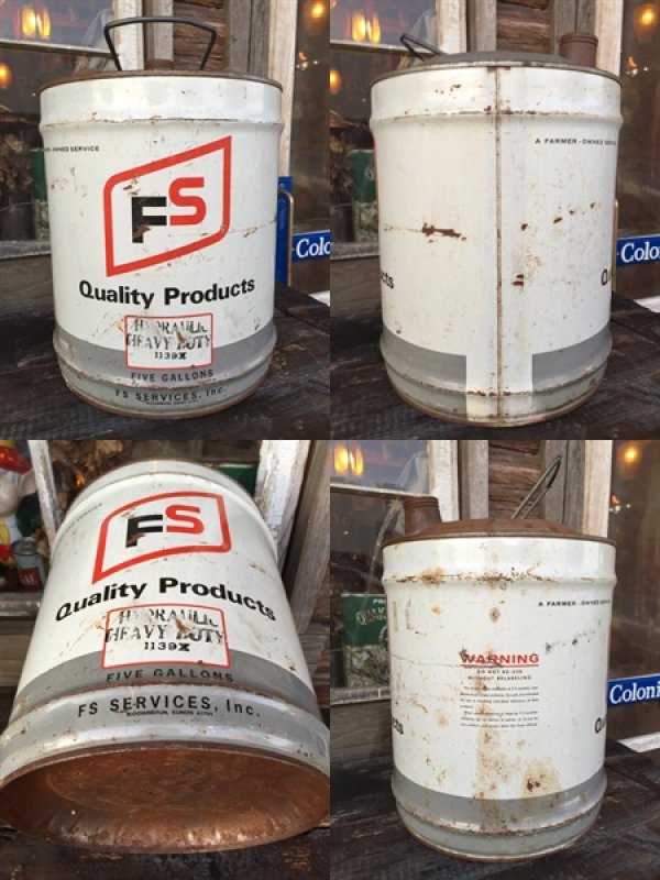 画像2: Vintage FS 5GL Motor Gas/Oil Can #B (PJ926) 