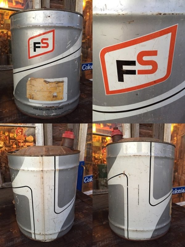 画像2: Vintage FS 5GL Motor Gas/Oil Can #A (PJ922) 