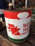 画像1: Vintage Wolf's Head 5GL Motor Gas/Oil Can (PJ925)  (1)