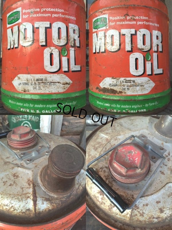 画像3: Vintage Farm Oyl 5GL Motor Oil Can (PJ923) 