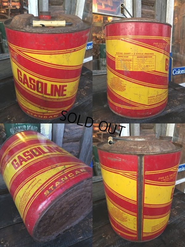 画像2: Vintage GASOLINE 5GL Motor Gas/Oil (PJ930) 