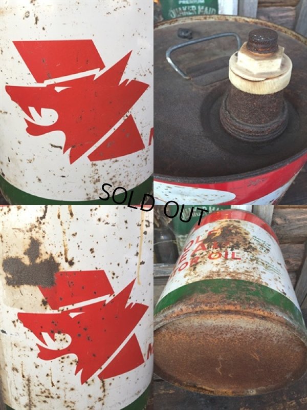 画像3: Vintage Wolf's Head 5GL Motor Gas/Oil Can (PJ925) 