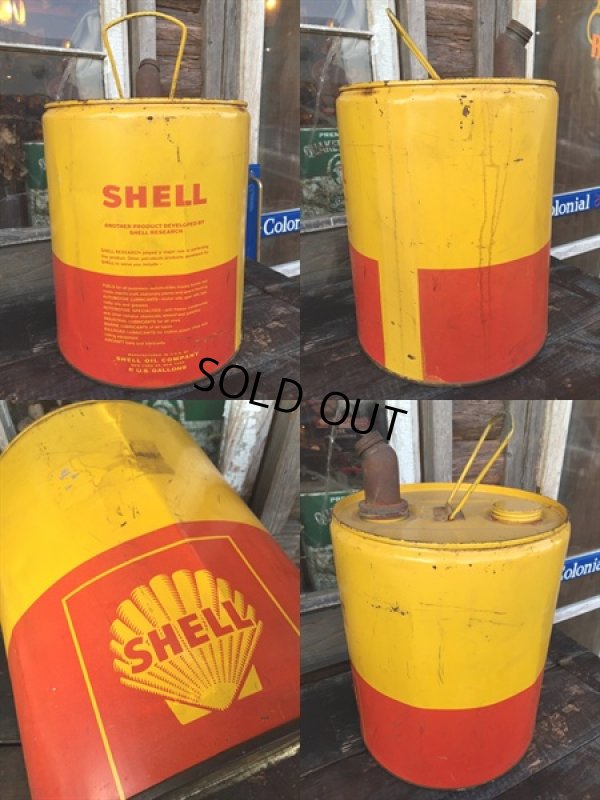 画像2: Vintage SHELL 5GL Motor Gas/Oil (PJ927) 