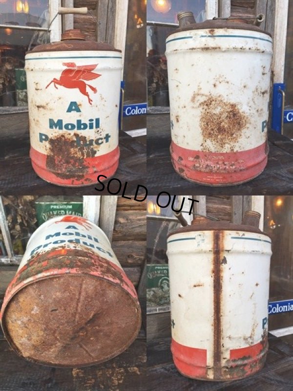 画像2: Vintage Mobil 5GL Motor Gas/Oil (PJ928) 