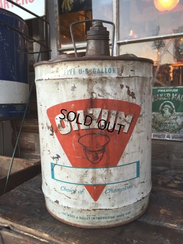 画像1: Vintage OIL ZUM 5GL Motor Gas/Oil Can (PJ924) 