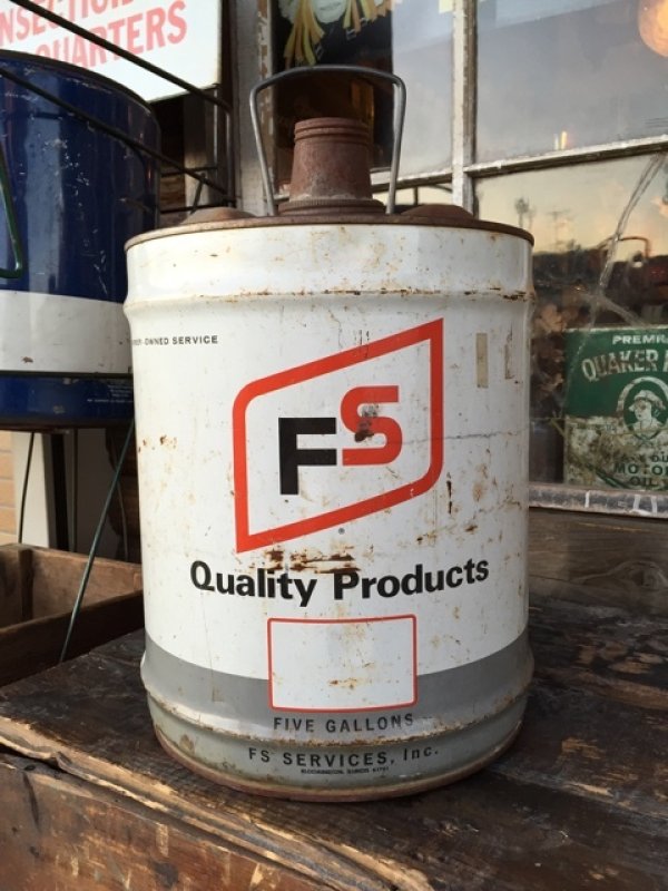 画像1: Vintage FS 5GL Motor Gas/Oil Can #B (PJ926) 