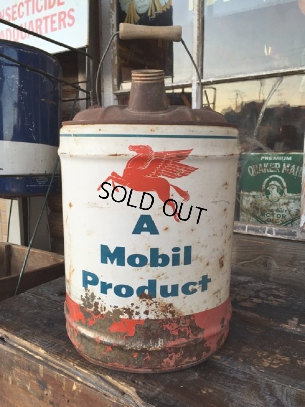 画像1: Vintage Mobil 5GL Motor Gas/Oil (PJ928) 