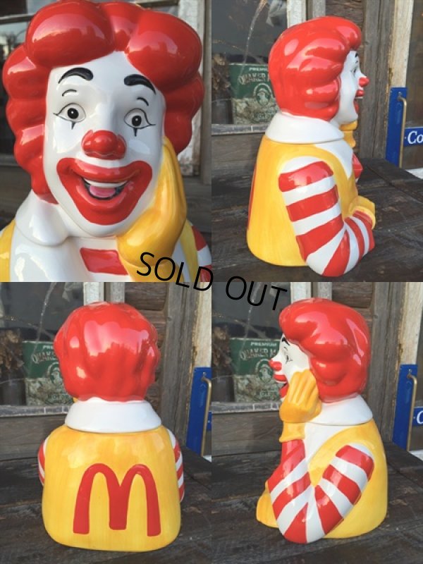 画像2: 90s McDonald's RONALD CERAMIC COOKIE JAR (PJ934)　 